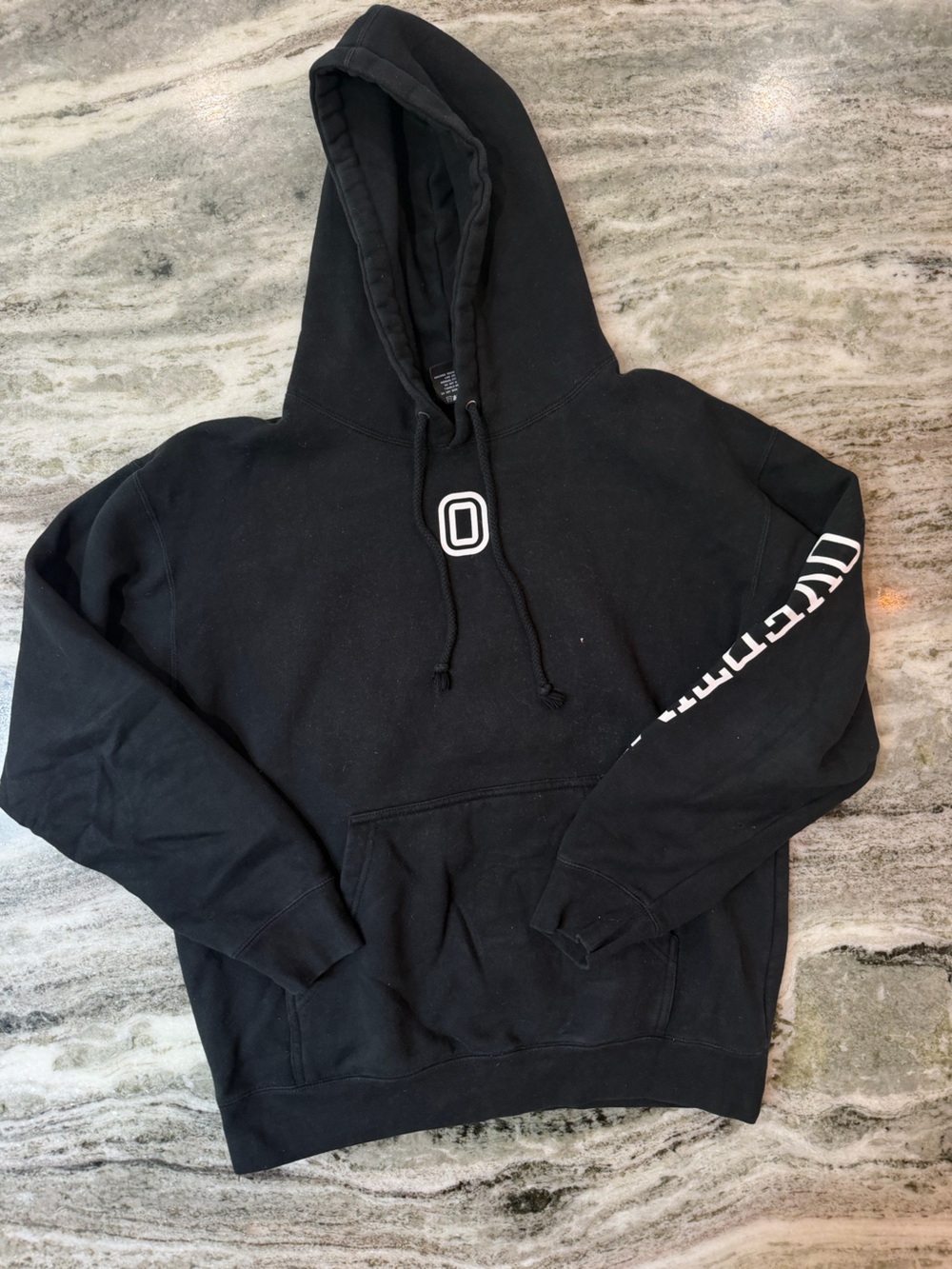Overtime Black Pullover Hooded Sweatshirt